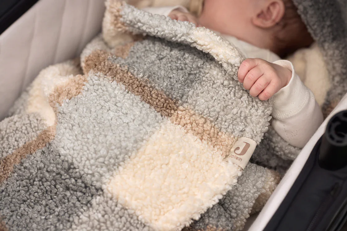 Wikkeldeken Bunny - Check Boucle - Afbeelding 4