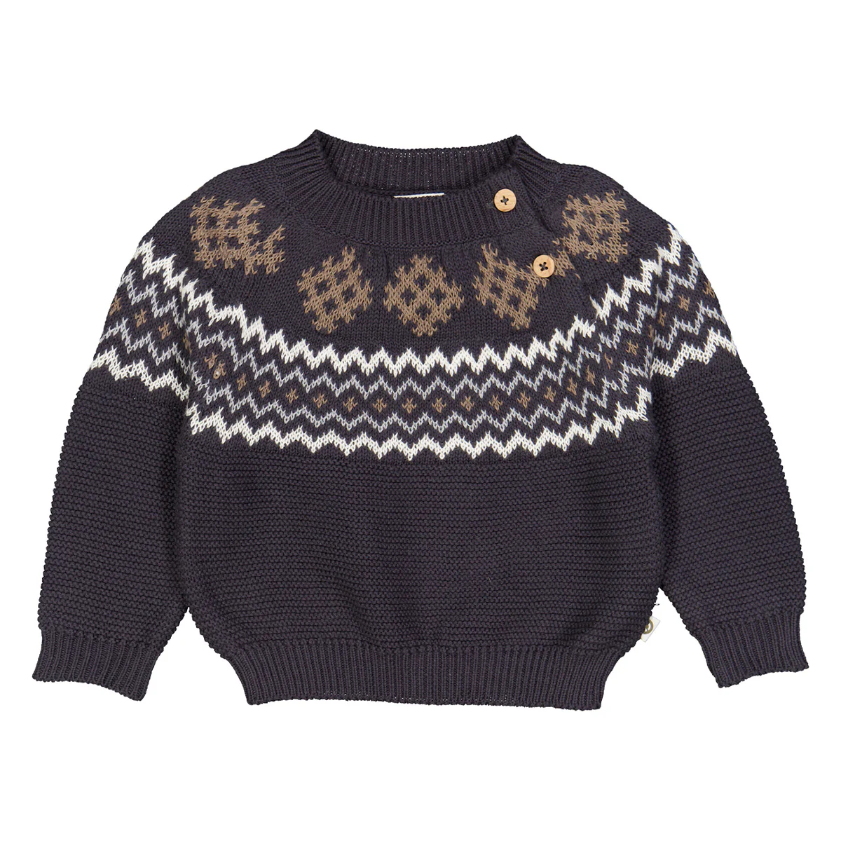 Müsli - knit jacquard sweater - mystery blue - Afbeelding 2