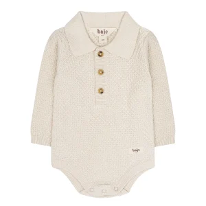 Baje Studio - knitted bodysuit Zalain - offwhite