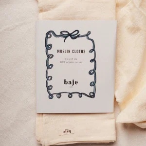 Baje Studio - swaddle set mousseline/pointelle Zava - crème oat